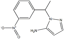 1-[1-(3-nitrophenyl)ethyl]-1H-pyrazol-5-amine 结构式