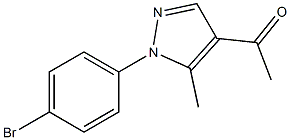 1-[1-(4-bromophenyl)-5-methyl-1H-pyrazol-4-yl]ethan-1-one 结构式