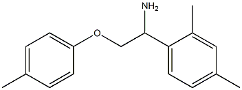 1-[1-amino-2-(4-methylphenoxy)ethyl]-2,4-dimethylbenzene 结构式