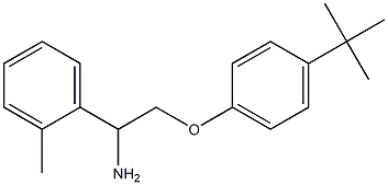 1-[1-amino-2-(4-tert-butylphenoxy)ethyl]-2-methylbenzene 结构式