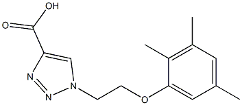 1-[2-(2,3,5-trimethylphenoxy)ethyl]-1H-1,2,3-triazole-4-carboxylic acid 结构式