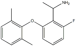 1-[2-(2,6-dimethylphenoxy)-6-fluorophenyl]ethan-1-amine 结构式