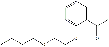 1-[2-(2-butoxyethoxy)phenyl]ethan-1-one 结构式