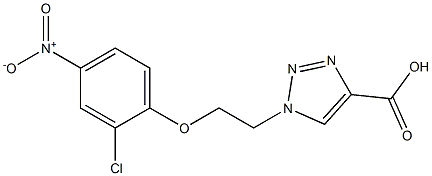 1-[2-(2-chloro-4-nitrophenoxy)ethyl]-1H-1,2,3-triazole-4-carboxylic acid 结构式