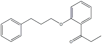 1-[2-(3-phenylpropoxy)phenyl]propan-1-one 结构式