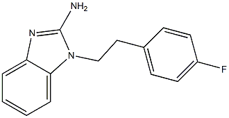 1-[2-(4-fluorophenyl)ethyl]-1H-1,3-benzodiazol-2-amine 结构式