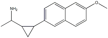 1-[2-(6-methoxynaphthalen-2-yl)cyclopropyl]ethan-1-amine 结构式