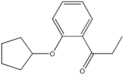 1-[2-(cyclopentyloxy)phenyl]propan-1-one 结构式