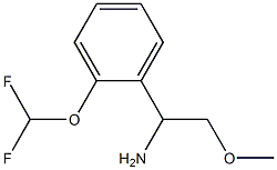 1-[2-(difluoromethoxy)phenyl]-2-methoxyethanamine 结构式