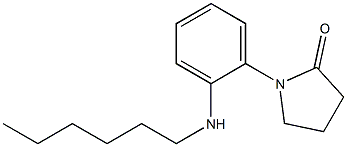 1-[2-(hexylamino)phenyl]pyrrolidin-2-one 结构式