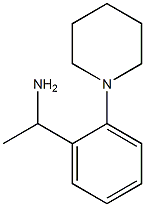 1-[2-(piperidin-1-yl)phenyl]ethan-1-amine 结构式