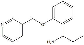 1-[2-(pyridin-3-ylmethoxy)phenyl]propan-1-amine 结构式