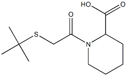 1-[2-(tert-butylsulfanyl)acetyl]piperidine-2-carboxylic acid 结构式