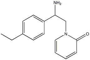 1-[2-amino-2-(4-ethylphenyl)ethyl]-1,2-dihydropyridin-2-one 结构式