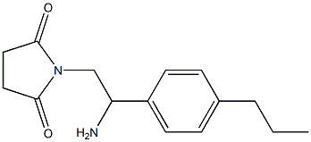 1-[2-amino-2-(4-propylphenyl)ethyl]pyrrolidine-2,5-dione 结构式