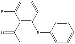 1-[2-fluoro-6-(phenylsulfanyl)phenyl]ethan-1-one 结构式