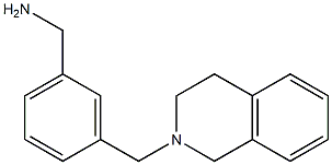 1-[3-(3,4-dihydroisoquinolin-2(1H)-ylmethyl)phenyl]methanamine 结构式