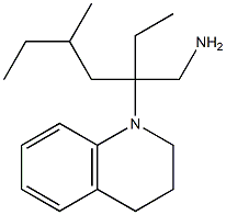 1-[3-(aminomethyl)-5-methylheptan-3-yl]-1,2,3,4-tetrahydroquinoline 结构式