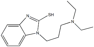 1-[3-(diethylamino)propyl]-1H-1,3-benzodiazole-2-thiol 结构式