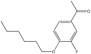 1-[3-fluoro-4-(hexyloxy)phenyl]ethan-1-one 结构式