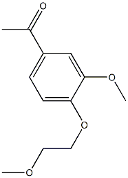 1-[3-methoxy-4-(2-methoxyethoxy)phenyl]ethanone 结构式