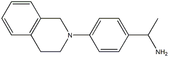 1-[4-(1,2,3,4-tetrahydroisoquinolin-2-yl)phenyl]ethan-1-amine 结构式