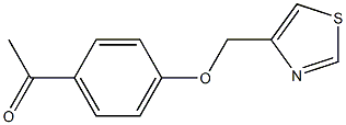 1-[4-(1,3-thiazol-4-ylmethoxy)phenyl]ethan-1-one 结构式