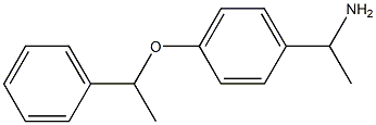 1-[4-(1-phenylethoxy)phenyl]ethan-1-amine 结构式