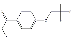 1-[4-(2,2,2-trifluoroethoxy)phenyl]propan-1-one 结构式