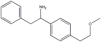1-[4-(2-methoxyethyl)phenyl]-2-phenylethan-1-amine 结构式