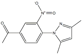1-[4-(3,5-dimethyl-1H-pyrazol-1-yl)-3-nitrophenyl]ethan-1-one 结构式