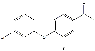 1-[4-(3-bromophenoxy)-3-fluorophenyl]ethan-1-one 结构式