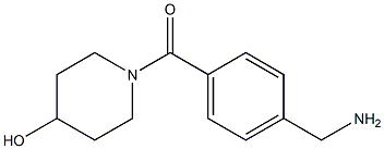 1-[4-(aminomethyl)benzoyl]piperidin-4-ol 结构式