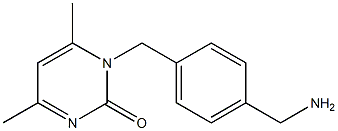 1-[4-(aminomethyl)benzyl]-4,6-dimethylpyrimidin-2(1H)-one 结构式