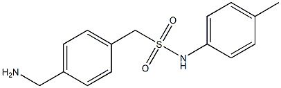 1-[4-(aminomethyl)phenyl]-N-(4-methylphenyl)methanesulfonamide 结构式