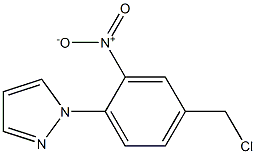 1-[4-(chloromethyl)-2-nitrophenyl]-1H-pyrazole 结构式