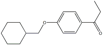 1-[4-(cyclohexylmethoxy)phenyl]propan-1-one 结构式