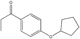 1-[4-(cyclopentyloxy)phenyl]propan-1-one 结构式