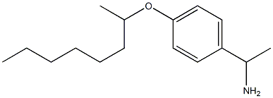 1-[4-(octan-2-yloxy)phenyl]ethan-1-amine 结构式