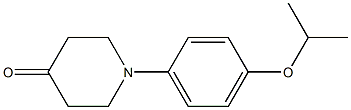 1-[4-(propan-2-yloxy)phenyl]piperidin-4-one 结构式