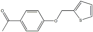 1-[4-(thien-2-ylmethoxy)phenyl]ethanone 结构式