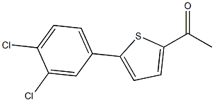 1-[5-(3,4-dichlorophenyl)thien-2-yl]ethanone 结构式