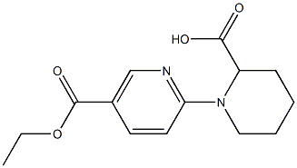 1-[5-(ethoxycarbonyl)pyridin-2-yl]piperidine-2-carboxylic acid 结构式