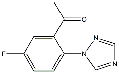 1-[5-fluoro-2-(1H-1,2,4-triazol-1-yl)phenyl]ethan-1-one 结构式