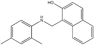 1-{[(2,4-dimethylphenyl)amino]methyl}naphthalen-2-ol 结构式