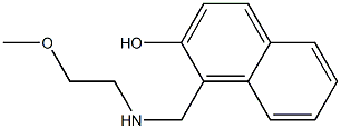 1-{[(2-methoxyethyl)amino]methyl}naphthalen-2-ol 结构式