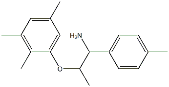 1-{[1-amino-1-(4-methylphenyl)propan-2-yl]oxy}-2,3,5-trimethylbenzene 结构式