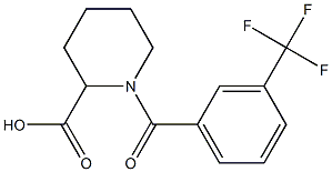 1-{[3-(trifluoromethyl)phenyl]carbonyl}piperidine-2-carboxylic acid 结构式