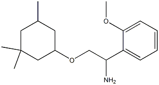 1-{1-amino-2-[(3,3,5-trimethylcyclohexyl)oxy]ethyl}-2-methoxybenzene 结构式