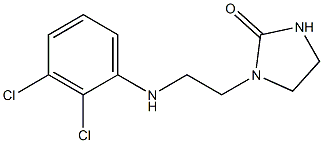 1-{2-[(2,3-dichlorophenyl)amino]ethyl}imidazolidin-2-one 结构式